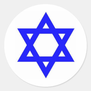 STICKER ROND STAR DE DAVID