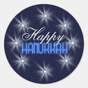 Sticker Rond Star de David Array Blue SDAB
