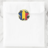 Sticker Rond Star de Roumanie (Sac)