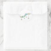 Sticker Rond Star Doodles, Merci (Sac)