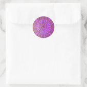 Sticker Rond STAR DU MATIN, violet rose, violet (Sac)