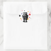 Sticker Rond Star du robot (Sac)