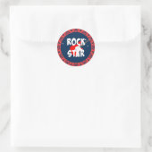 Sticker Rond "Star du Rock" (Sac)