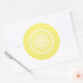 Sticker Rond Star Fruit Mandala (Enveloppe)