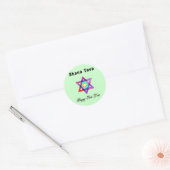 Sticker Rond Star juive Shana Tova (Enveloppe)