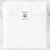 Sticker Rond Star juive Shana Tova (Sac)