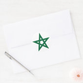 Sticker Rond Star Maroc, Maroc (Enveloppe)