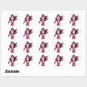 Sticker Rond Star Sapphire 4 (Feuille)