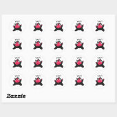 Sticker Rond Star saut heureux muppet (Feuille)