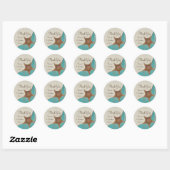Sticker Rond Starfish et Netting (Feuille)
