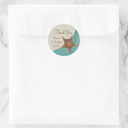 Sticker Rond Starfish et Netting (Sac)