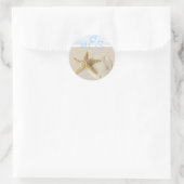 Sticker Rond Starfish & Sand Dollar ・ Customisez-Moi. (Sac)
