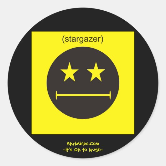 Sticker Rond Stargazer (Devant)