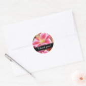 Sticker Rond "Stargazer" Lilies Merci (Enveloppe)