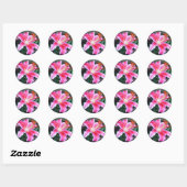 Sticker Rond Stargazer Lily (Feuille)