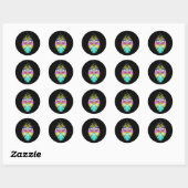 Sticker Rond Starlight Oracle Owl (Feuille)