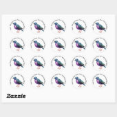 Sticker Rond Starling européen (Feuille)