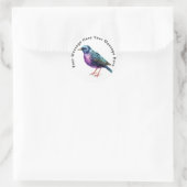 Sticker Rond Starling européen (Sac)