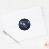 Sticker Rond starry ciel mason jarres mariage (Enveloppe)