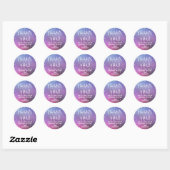 Sticker Rond Starry Girls Sleepover Star Merci (Feuille)