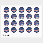 Sticker Rond Starry Sky Serenity (Feuille)