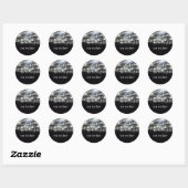 Sticker rond Stars (Feuille)