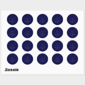 Sticker Rond stars libra (Feuille)