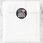 Sticker Rond Stars Stripes Droits de reproduction (Sac)