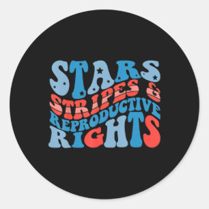 Sticker Rond Stars Stripes Et Égalité Des Droits 4 juillet Femm