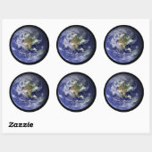 Sticker Rond Starship Earth (Feuille)