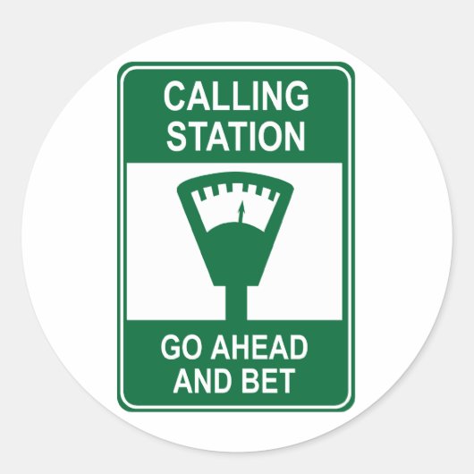 Sticker Rond Station d'appel (Devant)