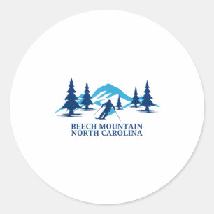 Sticker Rond Station de ski de Beech mountain en Caroline du No