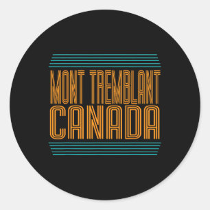 Sticker Rond Station de ski Mont Tremblant Canada Québec Souven