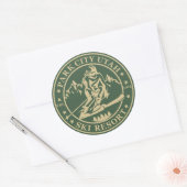 Sticker Rond Station de ski Park city Utah (Enveloppe)