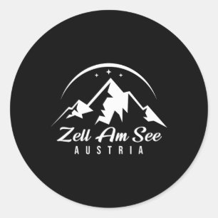Sticker Rond Station de ski Zell Am See Autriche Ski Snowboard