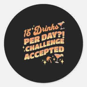 Sticker Rond Station de vacances Apparel Co. Funny Cruise Grou