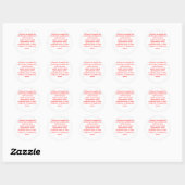 Sticker Rond statistiques (Feuille)