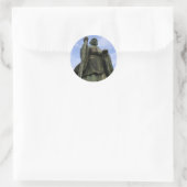 Sticker Rond Statue bouddhiste d'Imayama Kobo Daishi (Sac)