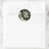 Sticker Rond Statue de la Liberté (Sac)