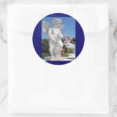 Sticker Rond Statue de l'ange (Sac)