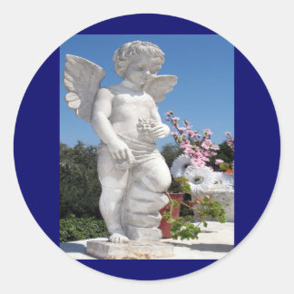 Sticker Rond Statue de l'ange