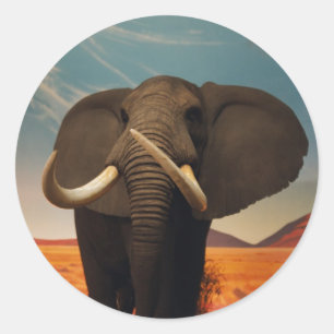 Sticker Rond Stature de Majestic