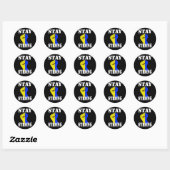Sticker Rond Stay Strong (Feuille)