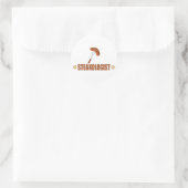 Sticker Rond Steak amusant (Sac)