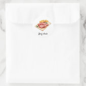Sticker Rond steak de boeuf sur mesure et fruits Mariage choix (Sac)