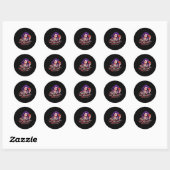 Sticker Rond Steak My Heart (Feuille)