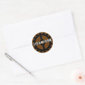 Sticker Rond Steampunk (Enveloppe)