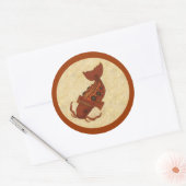Sticker Rond Steampunk Koi (Enveloppe)