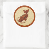 Sticker Rond Steampunk Koi (Sac)
