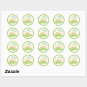 Sticker Rond Stegosaurus Dinosaur fête d'anniversaire Faveurs (Feuille)